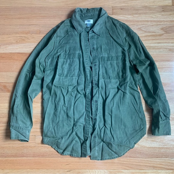 Old Navy Green Button Up Shirt - Picture 1 of 3